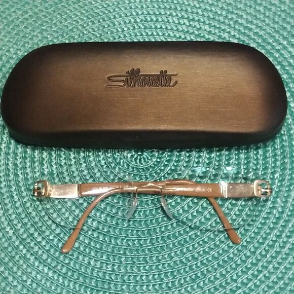 Silhouette 6704 20 Rimless 53-18-135 Used Eyeglasses Frames with case - Picture 2 of 12